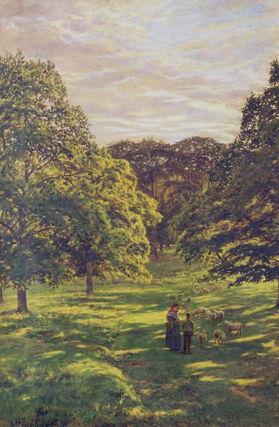 Meadow Scene by John William Buxton Knight
